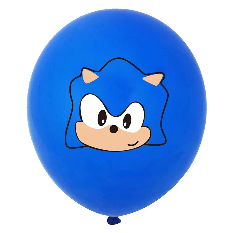 10pcs Sonic Latex Balloons The Hedgehog Superhero Game Fans Ballon Happy Birthday Party Decoration Kids Toys Supplies Globos - купить по