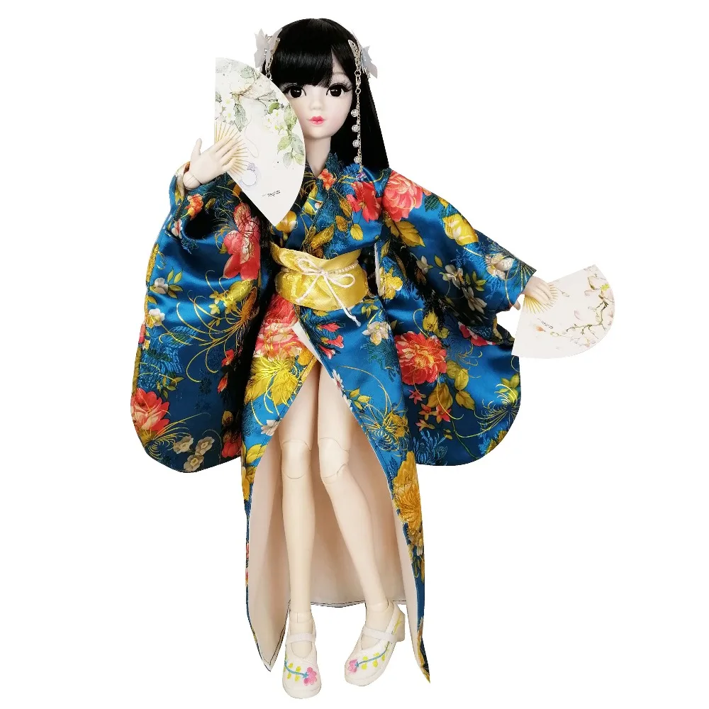 EVA BJD 1/3 60 см 24 дюйма азиатское японское кимоно девушка мяч шарнирная кукла Обнаженная белая кожа Смола Модель с открытой головой DA001-133