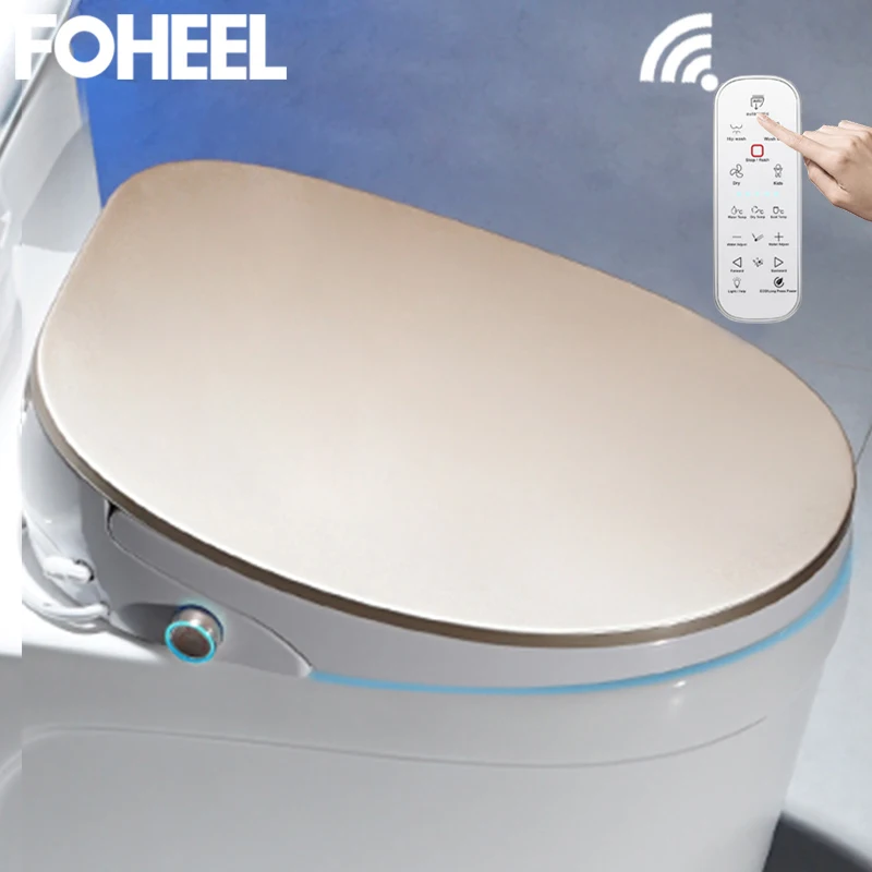 FOHEEL новинка 5 цветов умное сиденье для унитаза со светодиодным дисплеем|Сиденья