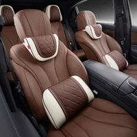 new napa leather car headrest neck support seat for mercedes maybach design s class universal car pillow neck rest cushion