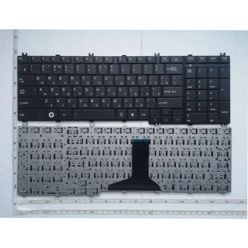

Русская клавиатура GZEELE для Toshiba dynabook T350 B350, Черная