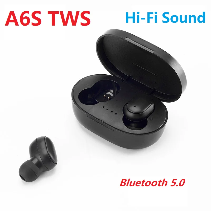 A6S беспроводные наушники Bluetooths 5 0 Ture Stereo TWS In ear спортивная Гарнитура для iPhone Huawei