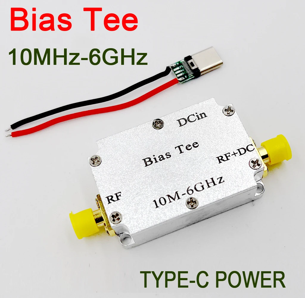 Тройник смещения 10 мгц-6 ГГц RF Biaser DC blocker Коаксиальная подача TYPE-C мощность для