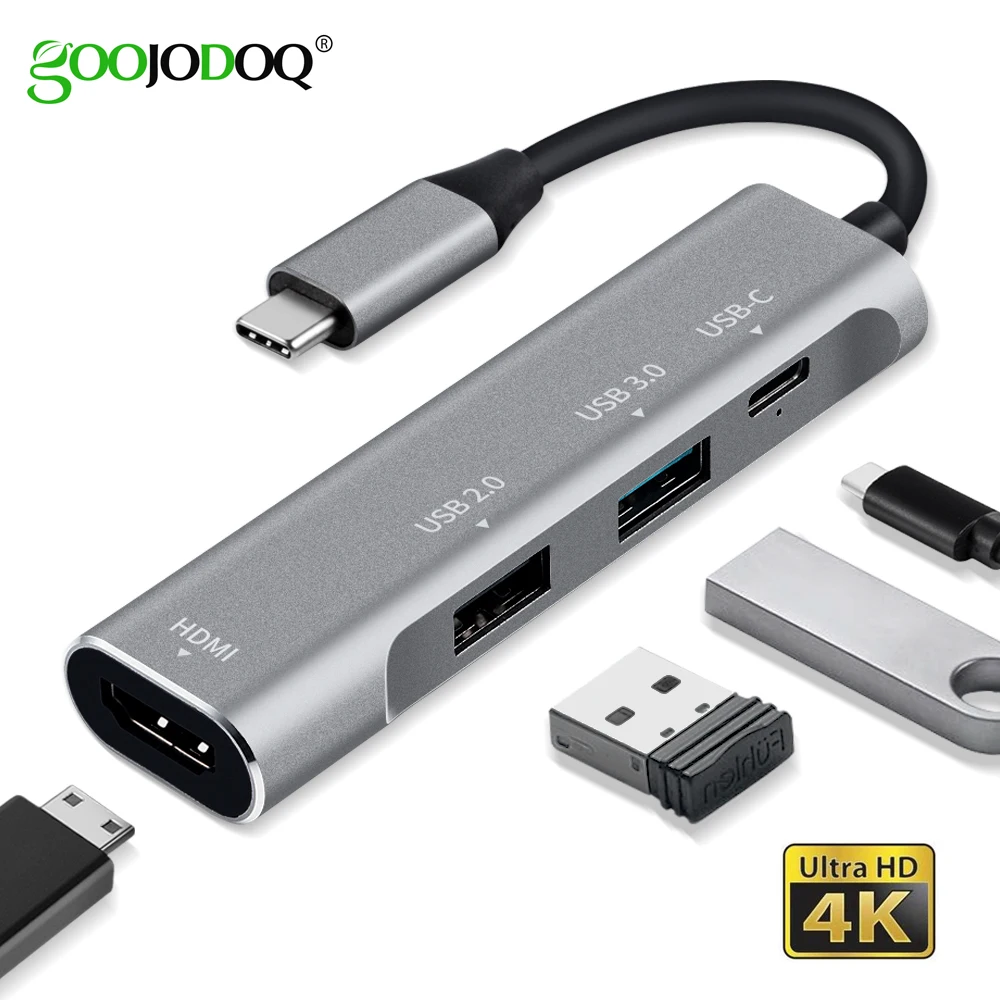 

USB Type-C концентратор для HDMI 4K USB 3,0 2,0 Thunderbolt 3 адаптер Dex Station для MacBook pro 2017 Samsung Galaxy Note 8 S8 S9 +