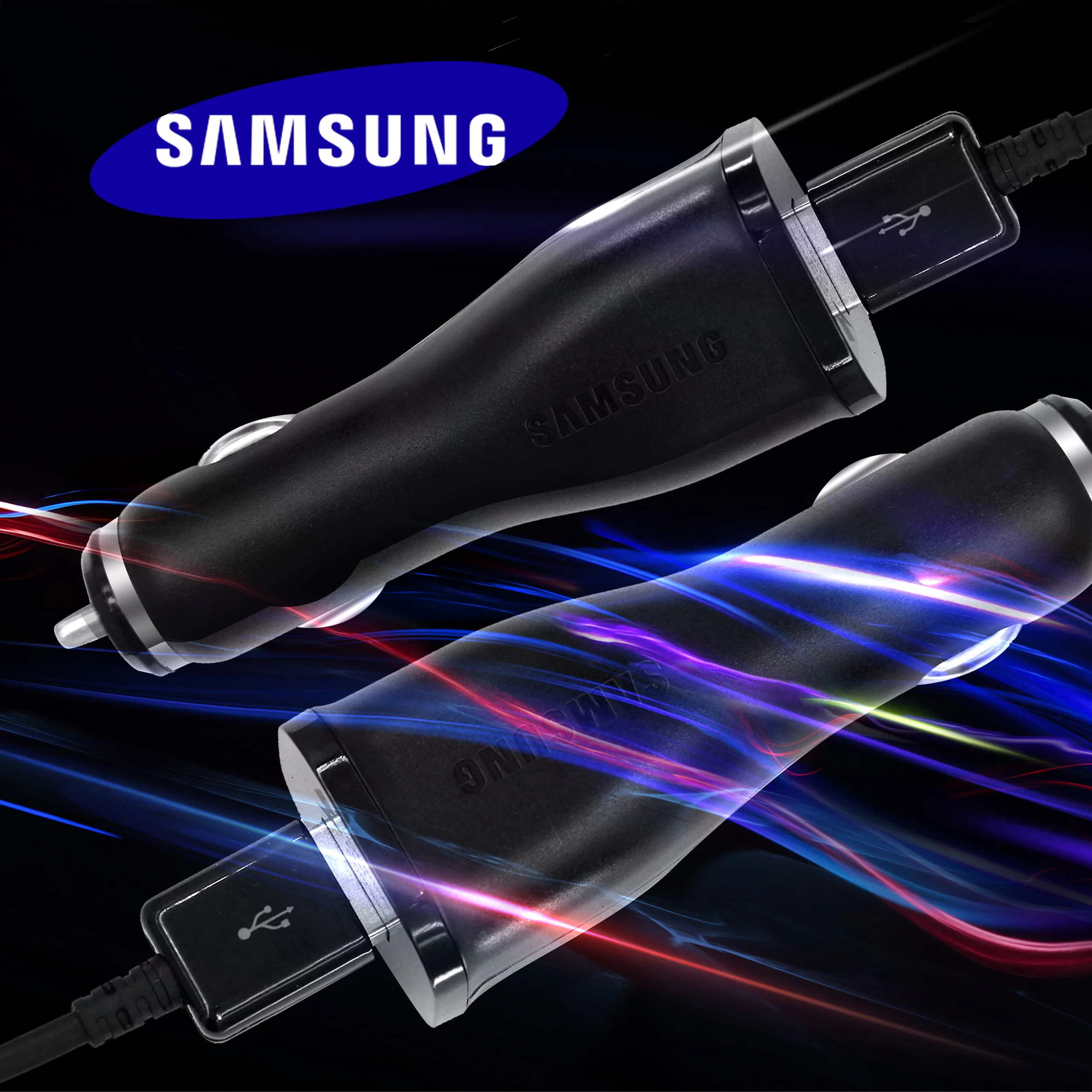 Оригинальное автомобильное зарядное устройство samsung 9 В/1 67 а Адаптивное быстрое