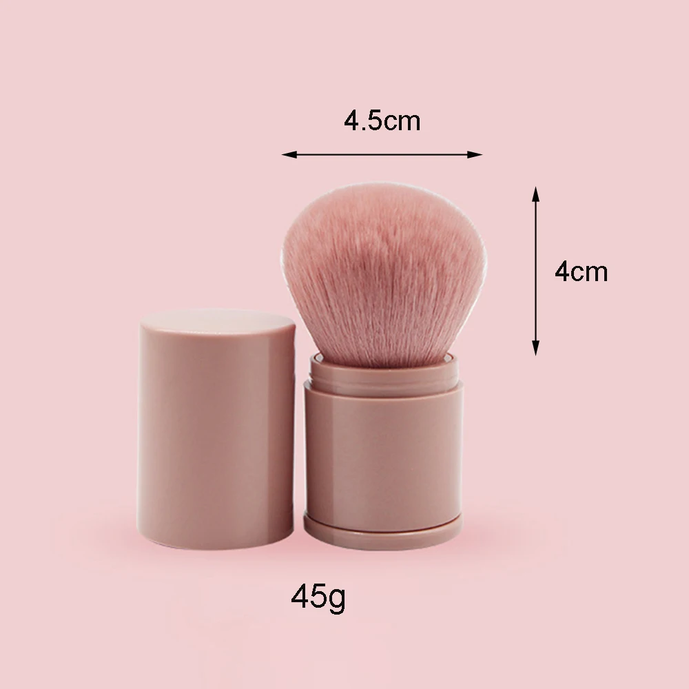 

Portable Single Retractable Makeup Brush Makeup Blusher Powder Brush For Blush Loose Powder Brush Beauty Makeup Tool