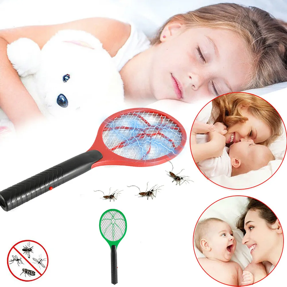 

Summer Hot Cordless Battery Power Handheld Electric Fly Mosquito Bug Zapper Racket Insects Killer Home Bug Zappers