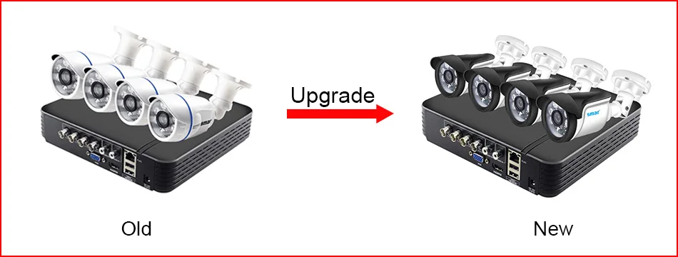 Smcctv 4CH 720 P/1080 P комплект камеры AHD P2P HDMI H. 264 DVR система видеонаблюдения Водонепроницаемая наружная камера безопасности комплект