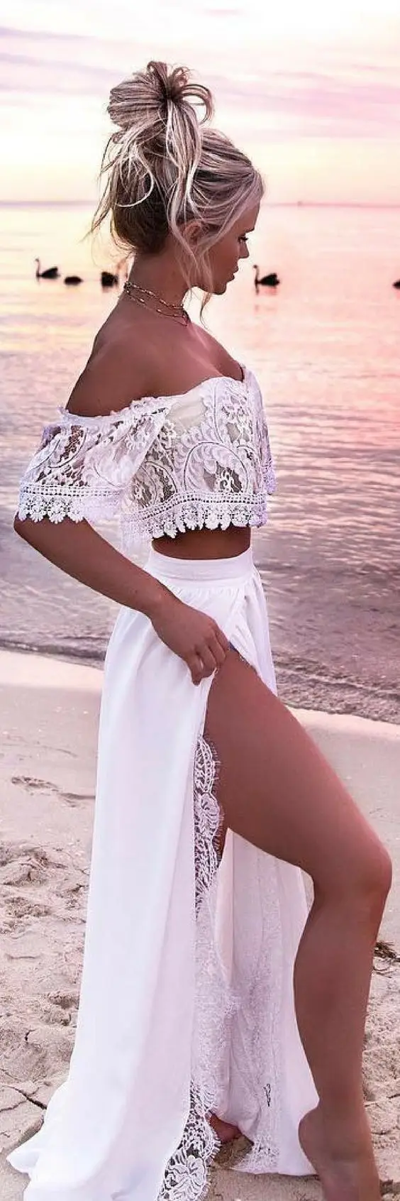 

New Style Beach Skirt Hot Selling-off-Shoulder Dress