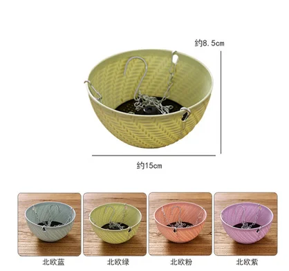 Пластиковая подвесная корзина для растений подвесной горшок с орхидеей