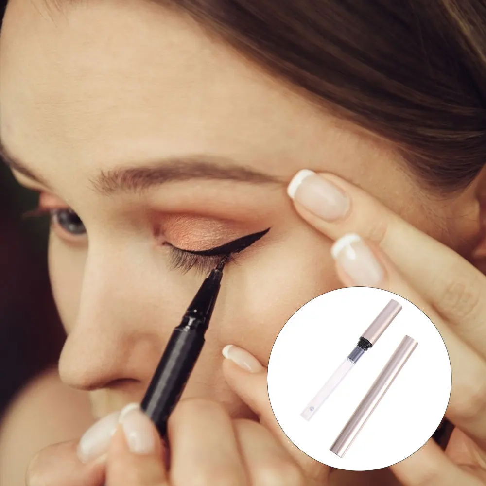 

5Pcs 1ML Empty Eyeliner Pen Tube Refillable Liquid Eyeliner Container DIY Bottle
