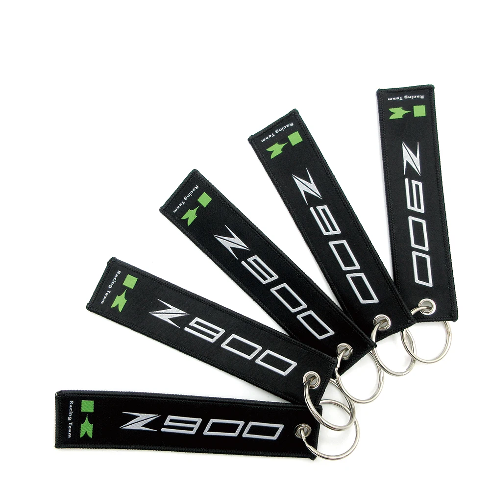 

Motorcycles Embroidery Keychains Accessories Motorbike Scooters Key Chain Ring For Kawasaki Z900 Z 900 Z900RS 2016 2017 Keyrings