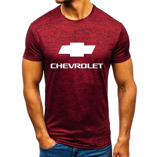

Summer Men's T-Shirt for Chevrolet Car Logo Cotton Slim fit Mens Short sleeve Mens Fashion Casual Crew neck T-Shirt Tops k