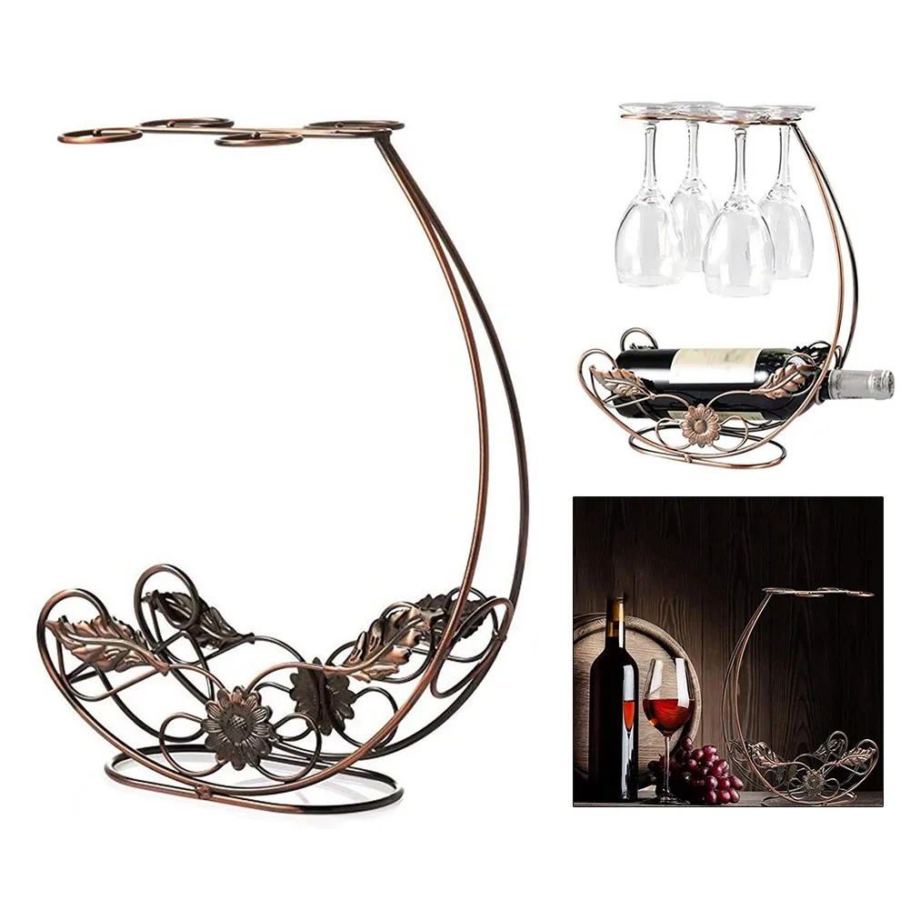 

1 Pcs Wine Bottle Display Cup Wine Bottle Rack Dining Table Fashion Style