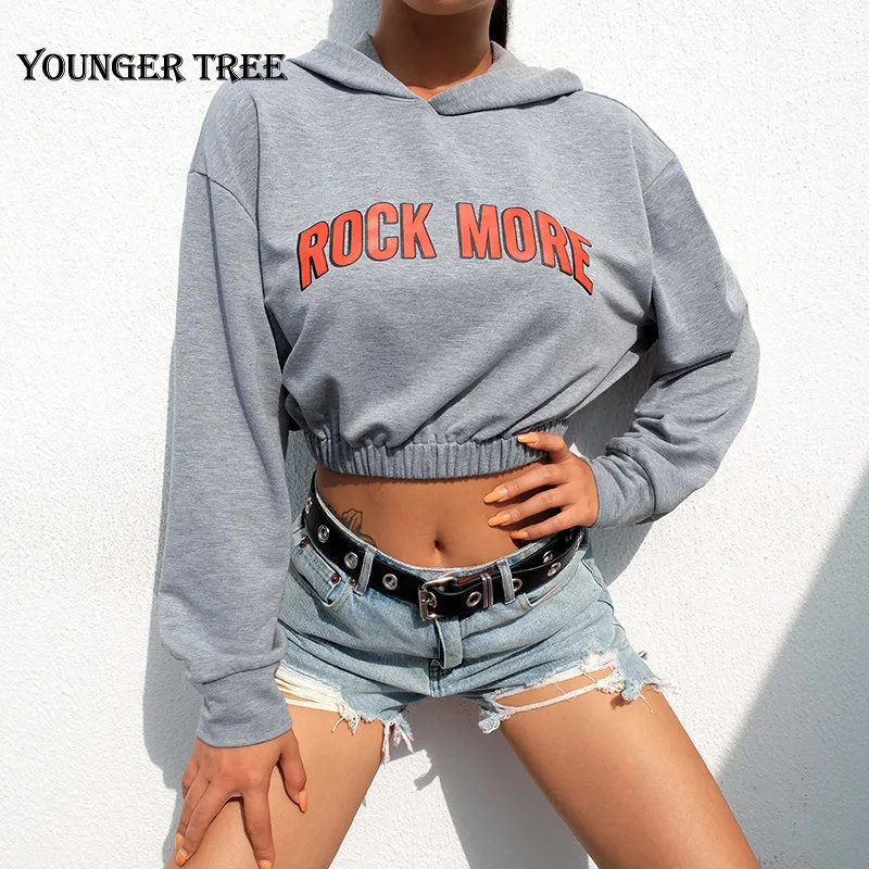 Женские Модные Повседневные пуловеры с принтом толстовка капюшоном осенние