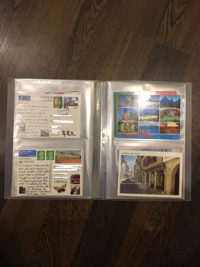 80 карманов 5R 7 дюймов прозрачная вставка тип ПП фотоальбом держатель открыток