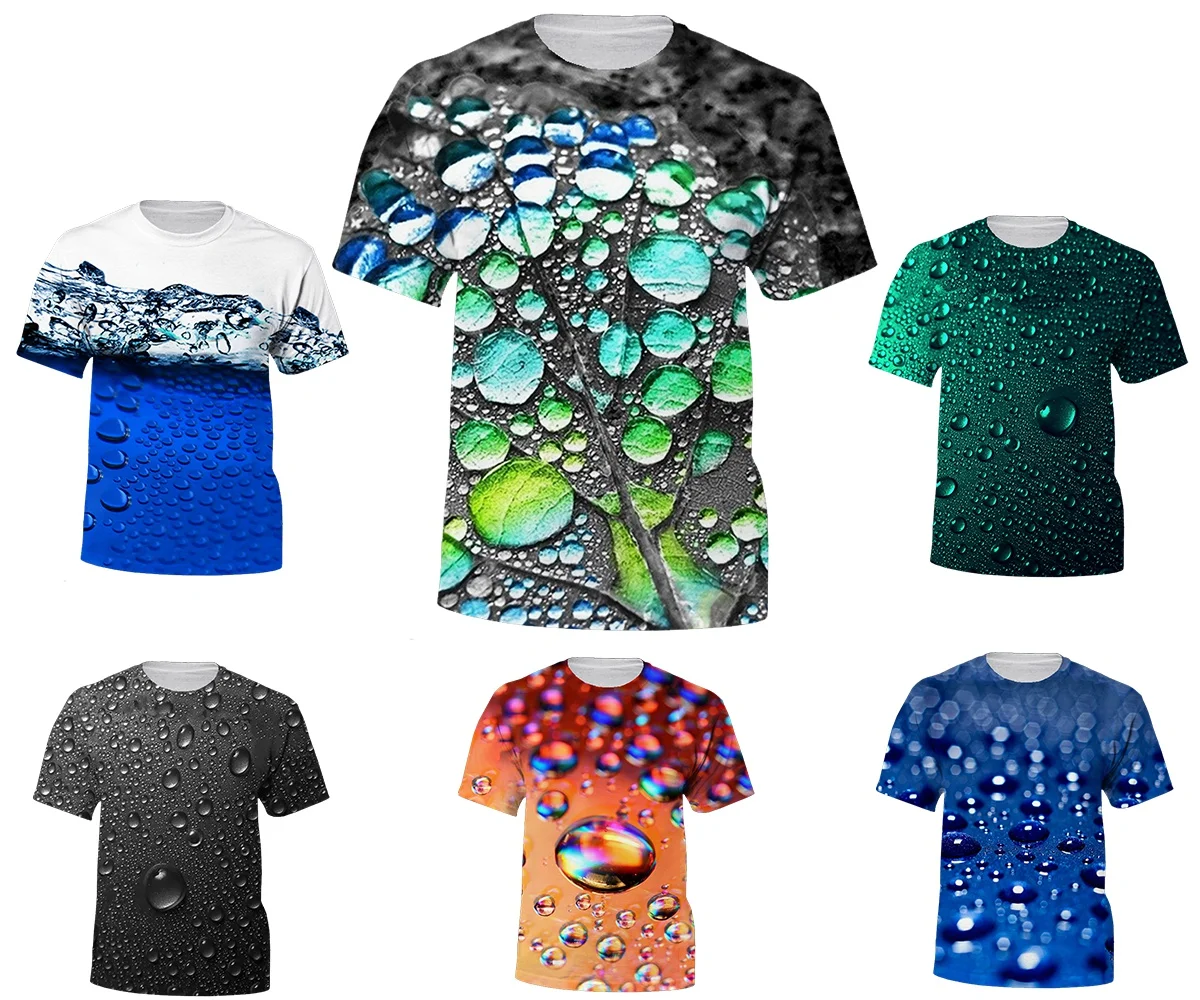 

Футболка мужская плиссированная с коротким рукавом и круглым вырезом