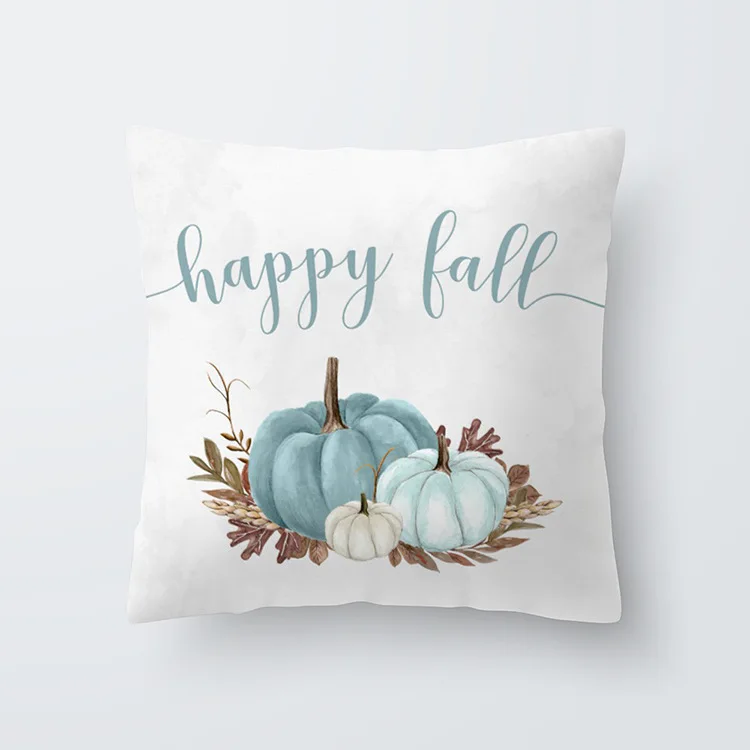 

Watercolor pumpkin pillow cover
