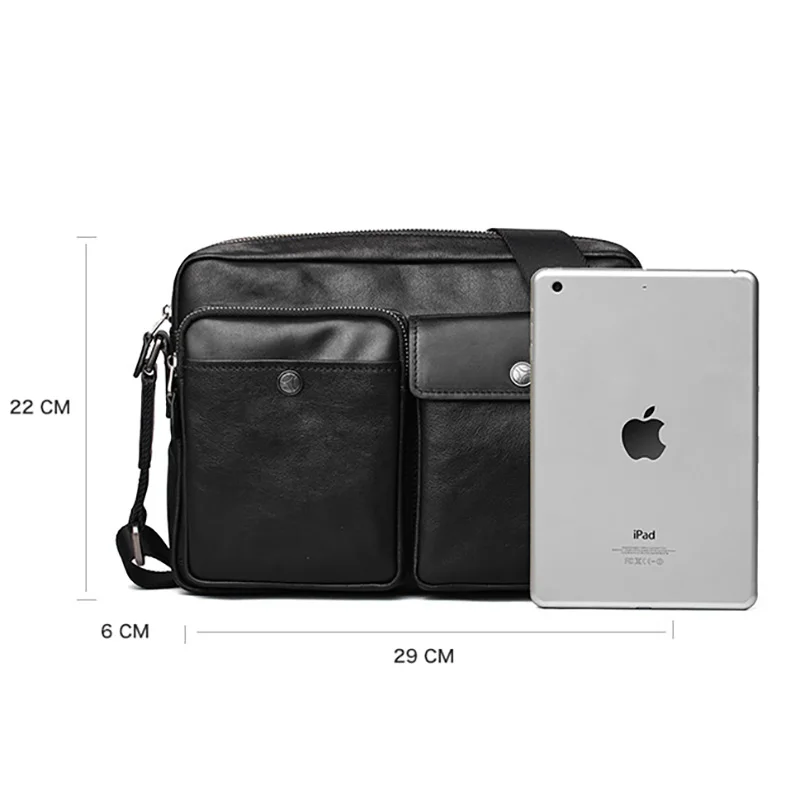 

AETOO Vintage men's shoulder bag, casual leather stiletto bag, cowhide trend men's bag