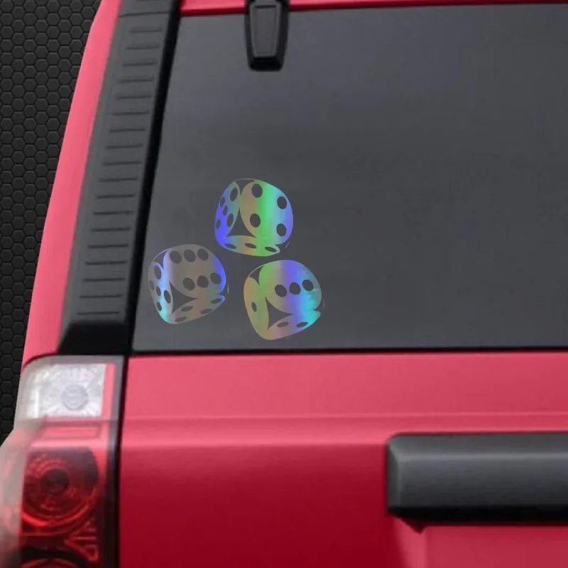 

Personality Car Stickers Motorcycle Waterproof Casino Poker Dice Bumper Boot Decals PVC 16cm X 15cm Accessories