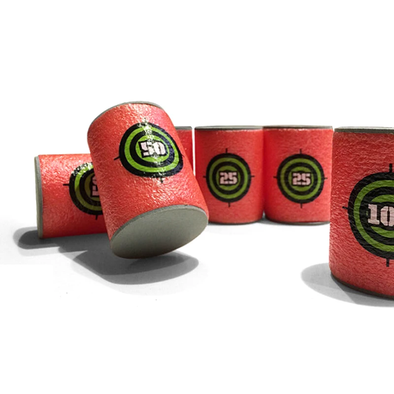 Детский игрушечный ружейный аксессуар 2018 года 6 шт./набор Цели для пуль и дартс мягкие пули для детей Наружная дополнительная подставка.