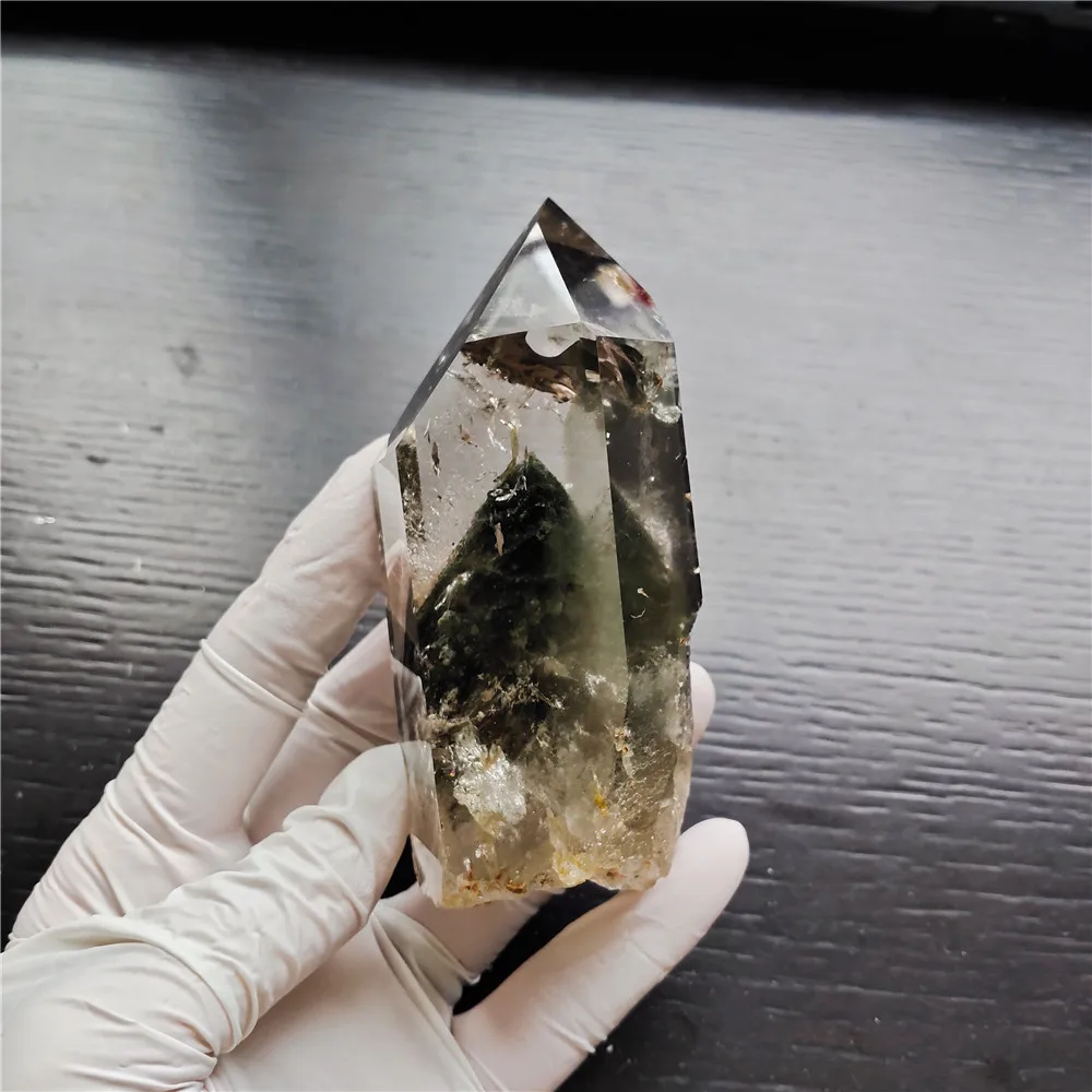 Натуральные Phantom Quartz Point Ghost Crystal Wand Himalaya натуральные лечебные камни для домашнего