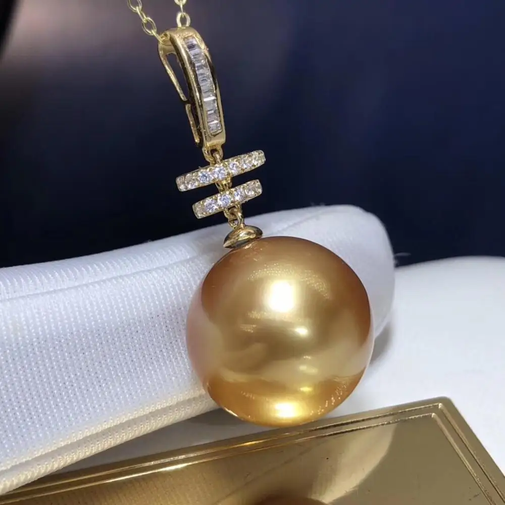 Ювелирные изделия из 18 каратного желтого золота натуральный Океанский золотой