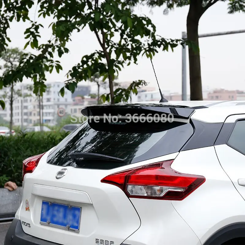 Для Nissan KICKS 2017 2018 2019 ABS пластиковый Неокрашенный праймер цвет задний спойлер на