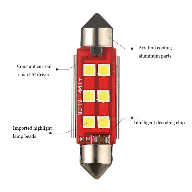 14 шт. лампочки Canbus Белый светодиодный двери автомобиля светильник Интерьер