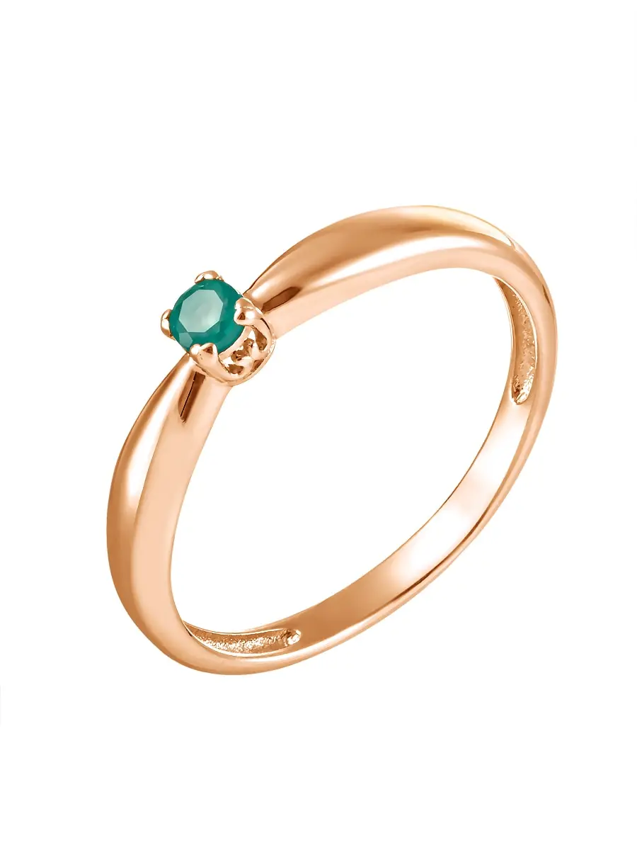 Кольцо SamoroDki Jewelry серебро 925пр золочение/родирование Агат натуральный Корунд