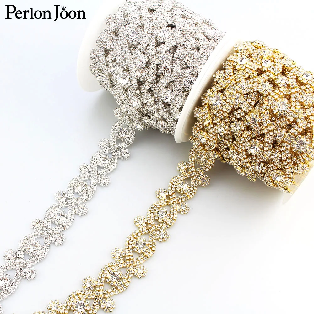 1 ярд X shape AB Цвет симфония Кристалл Стразы отделка металлическая цепочка лента