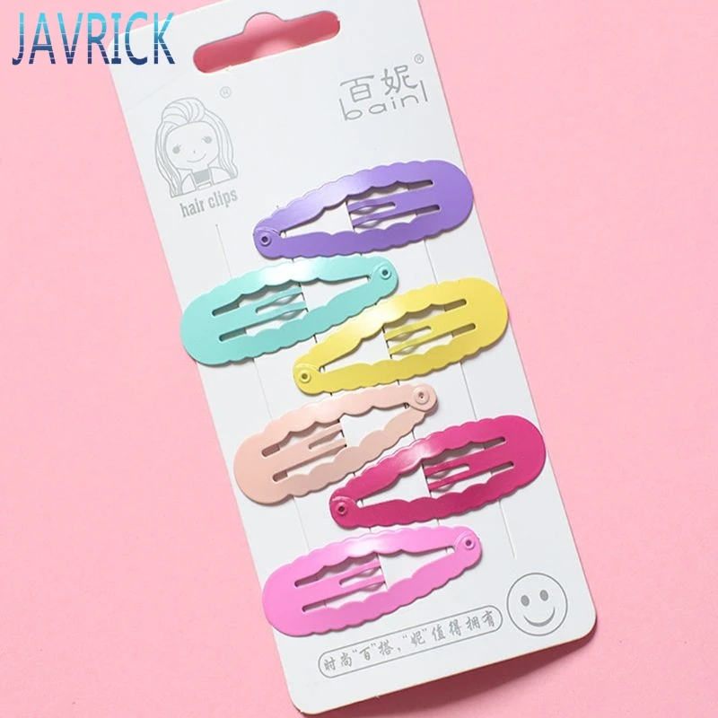 6 шт./компл. детские заколки для волос из металлического сплава в стиле Харадзюку |
