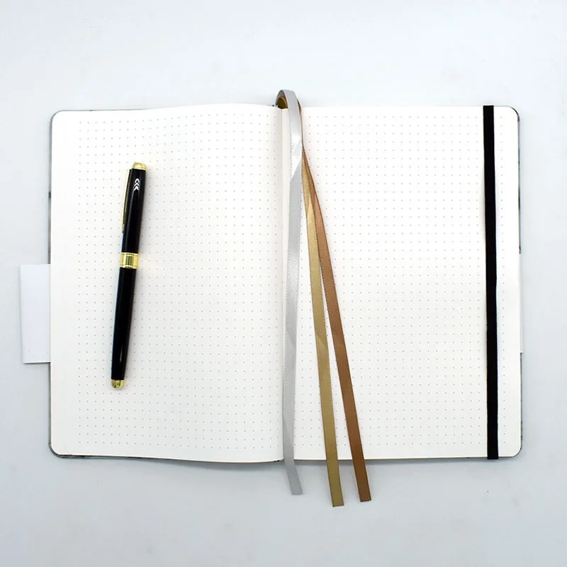 Marble Pattern A5 Dot Grid Book Thick Paper Fine Notebook Leather Cover Business Office Stationery School Notepad Supplies Diary |