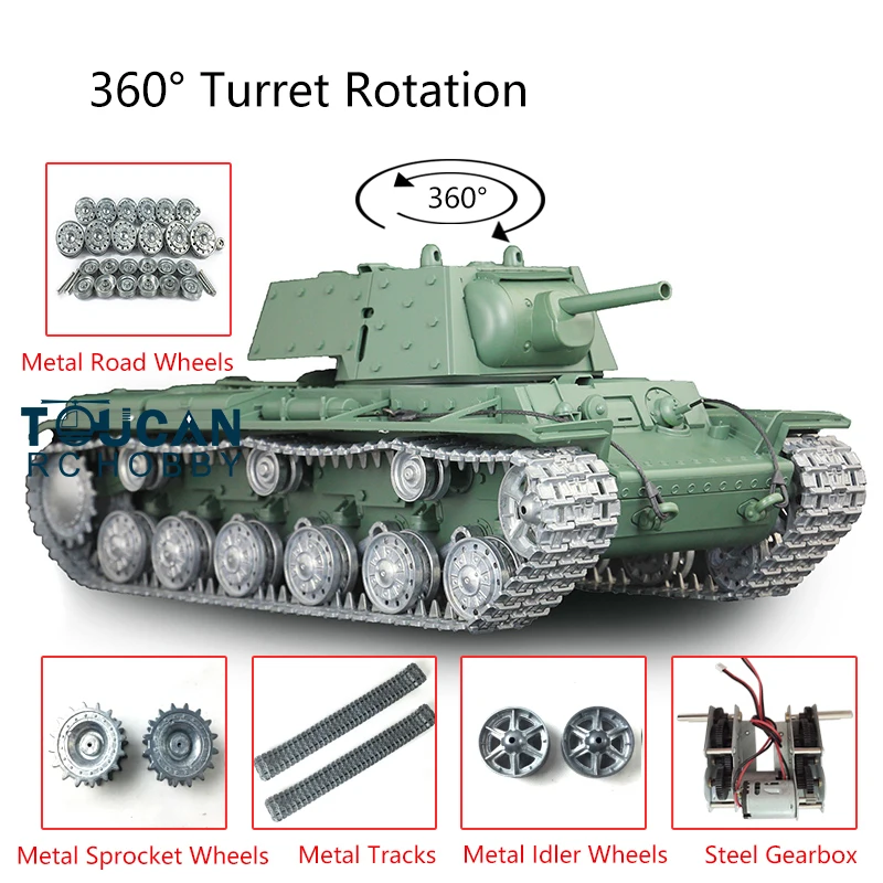 Heng Long 1/16 TK 6 0 S заказной советский KV-1 RTR RC Танк 3878 металлические треки колеса TH12640 |