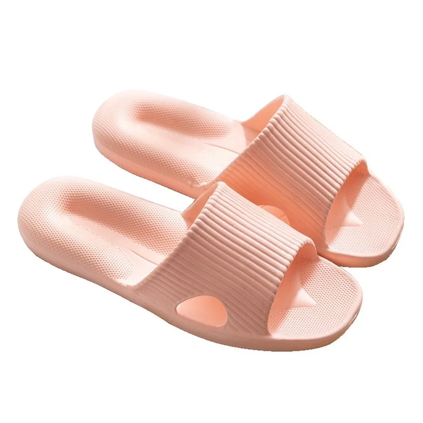 Summer Slippers Women Men Couples Flat Slides Flip Flops Sandals Bath Home Slippers Female Slipper Comfortable Pantuflas 2020