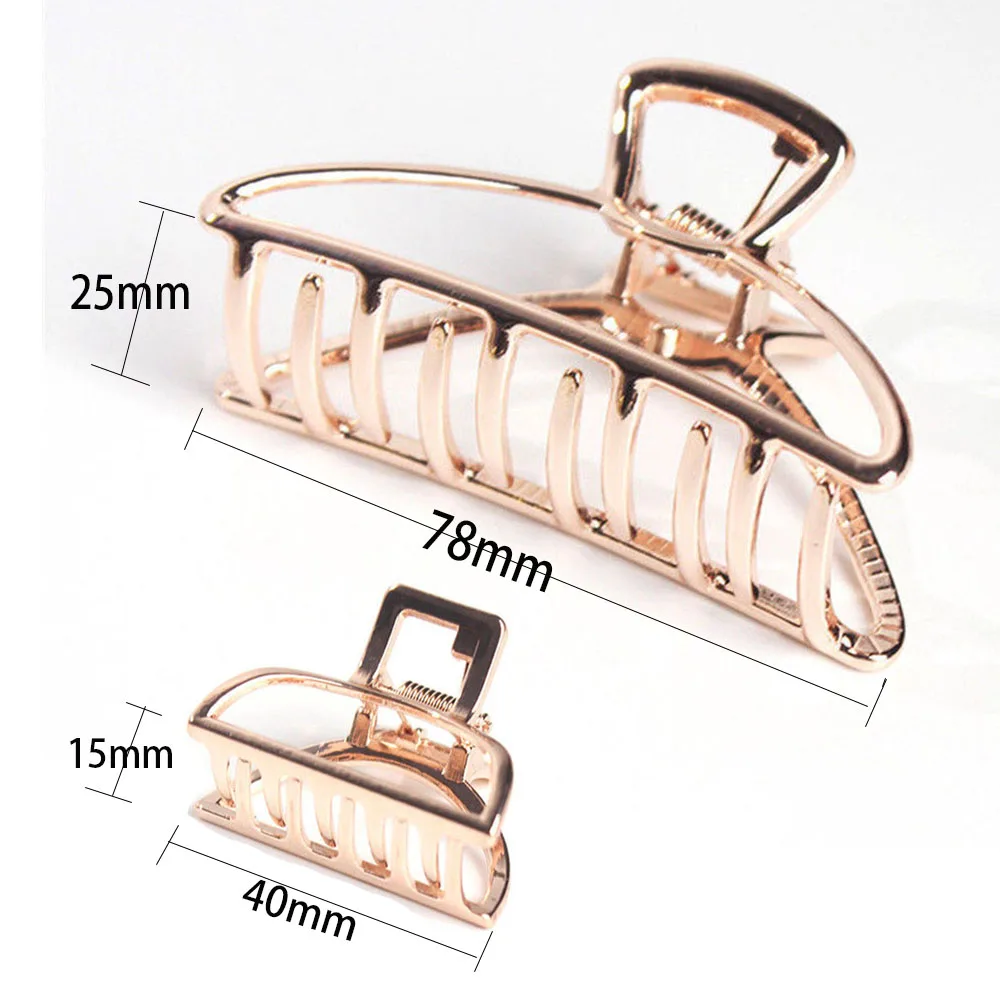 Заколка-краб для волос женская однотонная Геометрическая в форме Луны - купить по