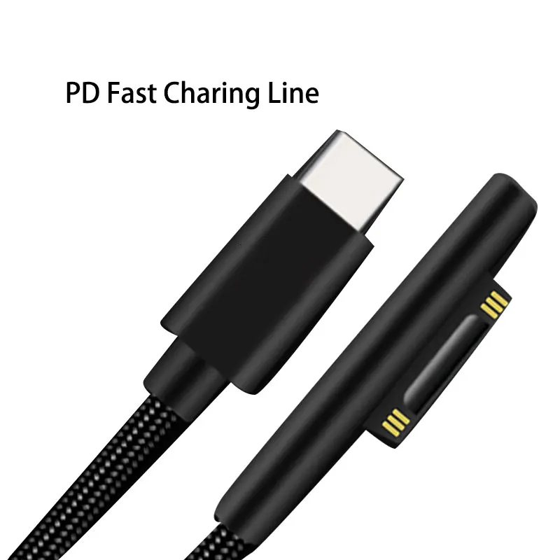 

USB C Type C Female Power Supply Charger Adapter Charging Cable Cord For Surface