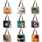 Индивидуальная Милая женская дизайнерская сумка 2020 экологически чистые многоразовые сумки для покупок креативная сумка с принтом Totes SY0106