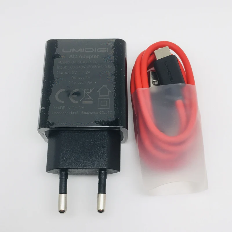 

New Original UMIDIGI F1 Fast Charging Wall Charger Travel AC Power Adapter Replacement+Type-C USB Cable for UMIDIGI Z2 Pro Phone