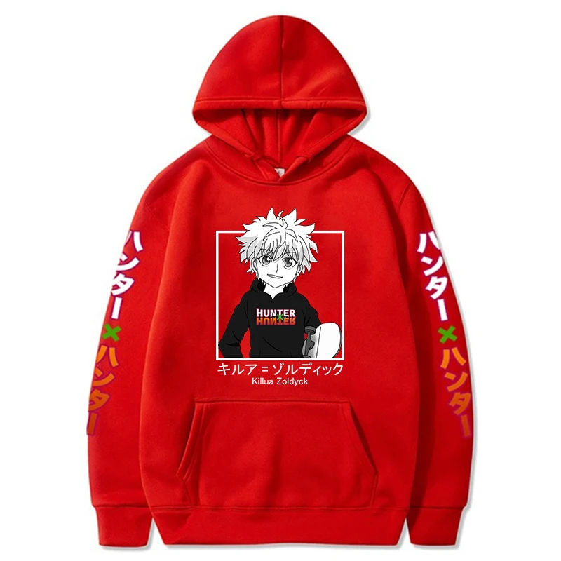 Толстовка унисекс с японским аниме Hunter X Killua 2021 | Мужская одежда