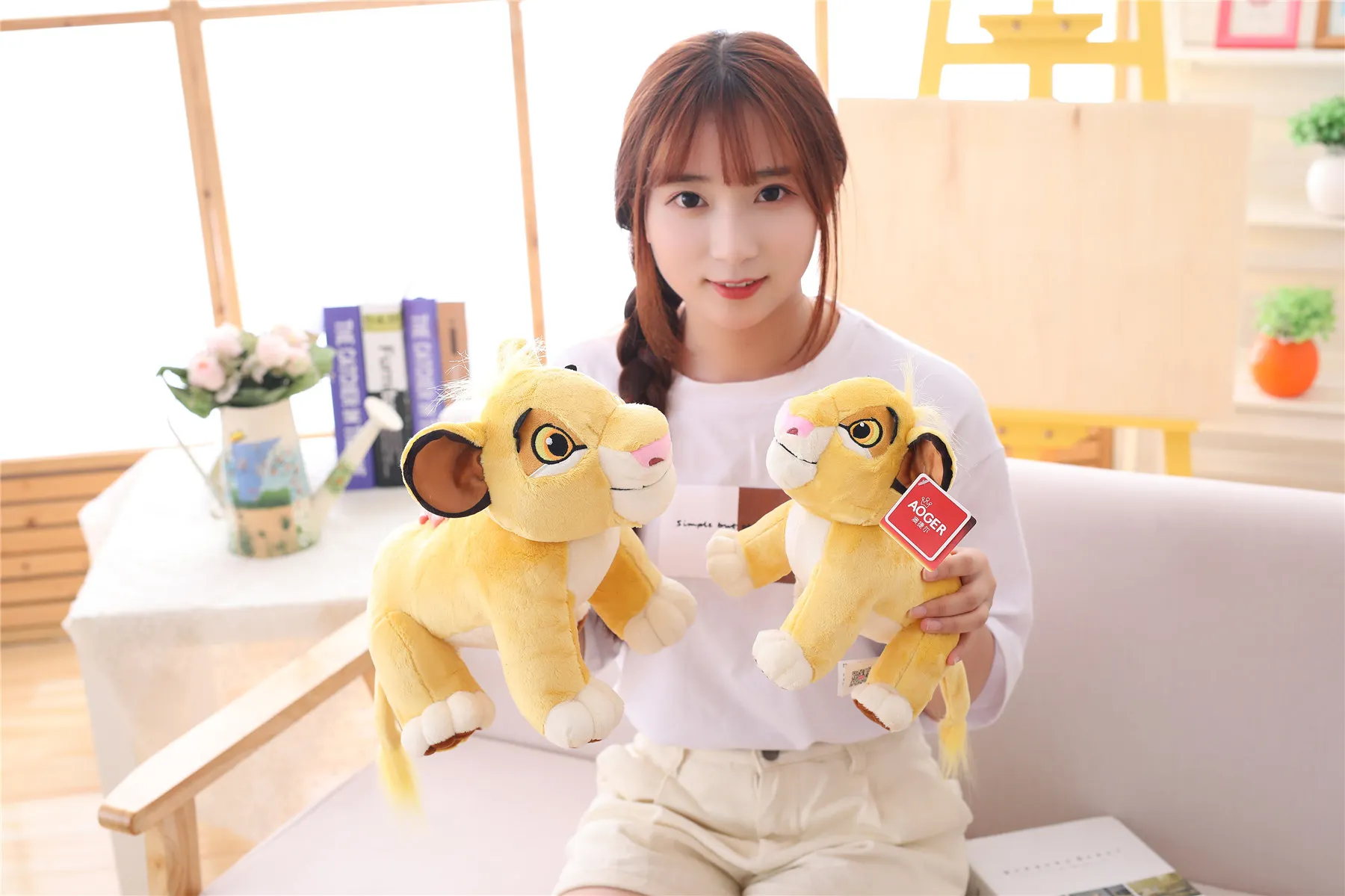 Милый Simba Король Лев Плюшевые игрушки Kawaii мышь аниме фильм Мягкие чучело куклы игрушки для детей девочка подарок на день рождения