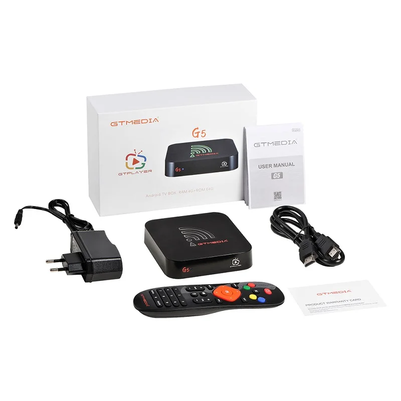 

Android 9.0 4G 64G TV BOX GTMEDIA G5 4K Youtube Google Assistant TV receiver Wifi Bluetooth TV Box Play Store Set top Box