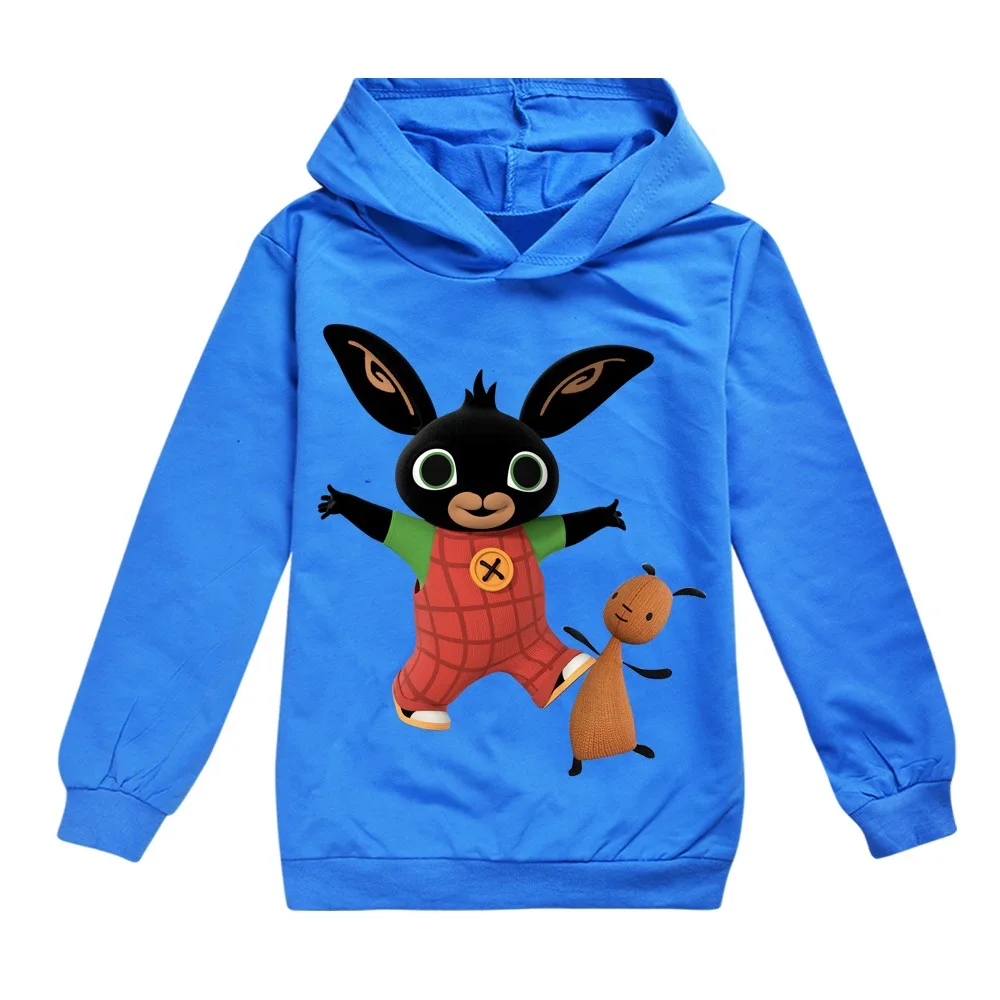 Г. Детская футболка толстовки с капюшоном Bing Bunny футболки с длинными рукавами для мальчиков и девочек, Bing Rabbit, пальто детский топ, футболка Enfan