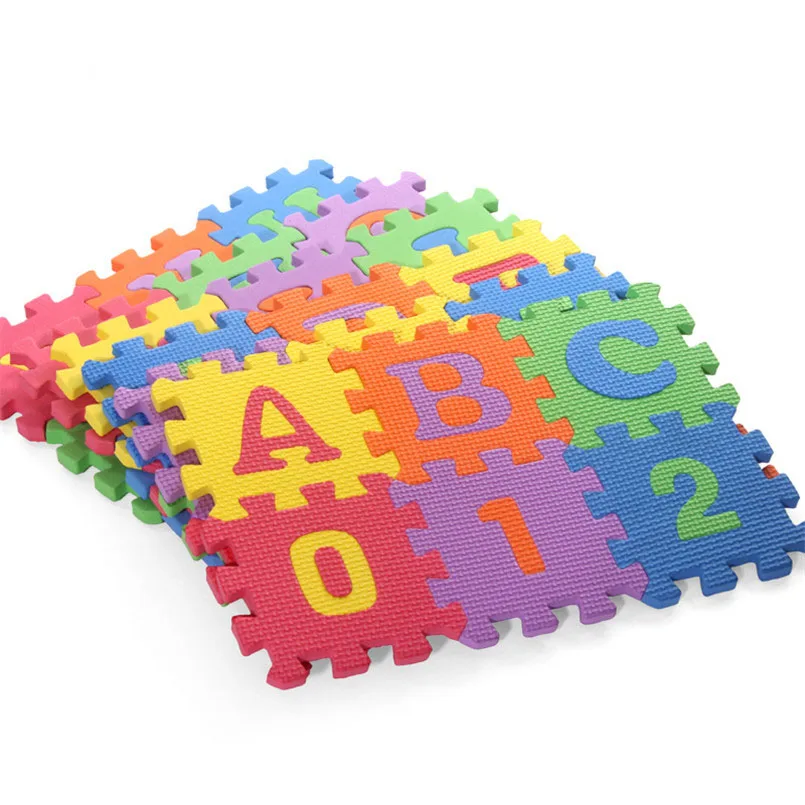 36 шт./компл. EVA детский игровой коврик из пены детские игрушки головоломки с