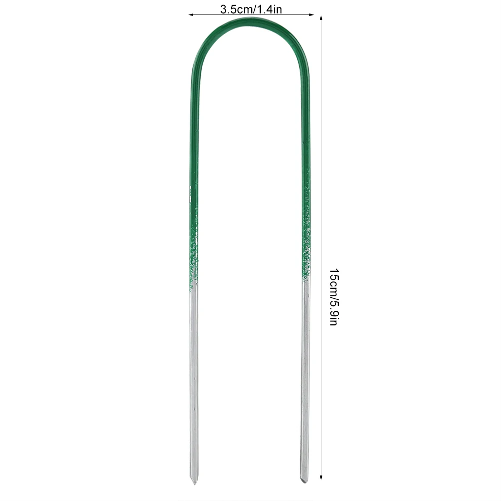 100 шт. искусственная трава газонная сталь U образные штифты колышки для палатки