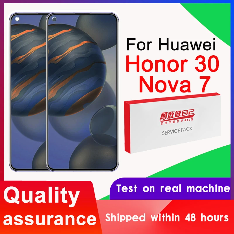 100% протестированный 6 53 ''сменный дисплей для Huawei Honor 30 ЖК сенсорный экран