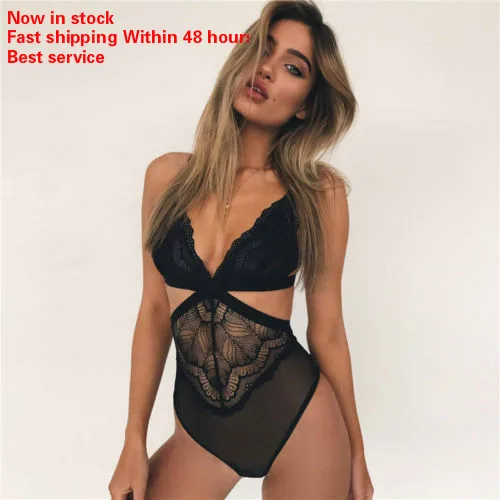 Женское сексуальное боди ночное белье стринги кружевное мини платье нижнее