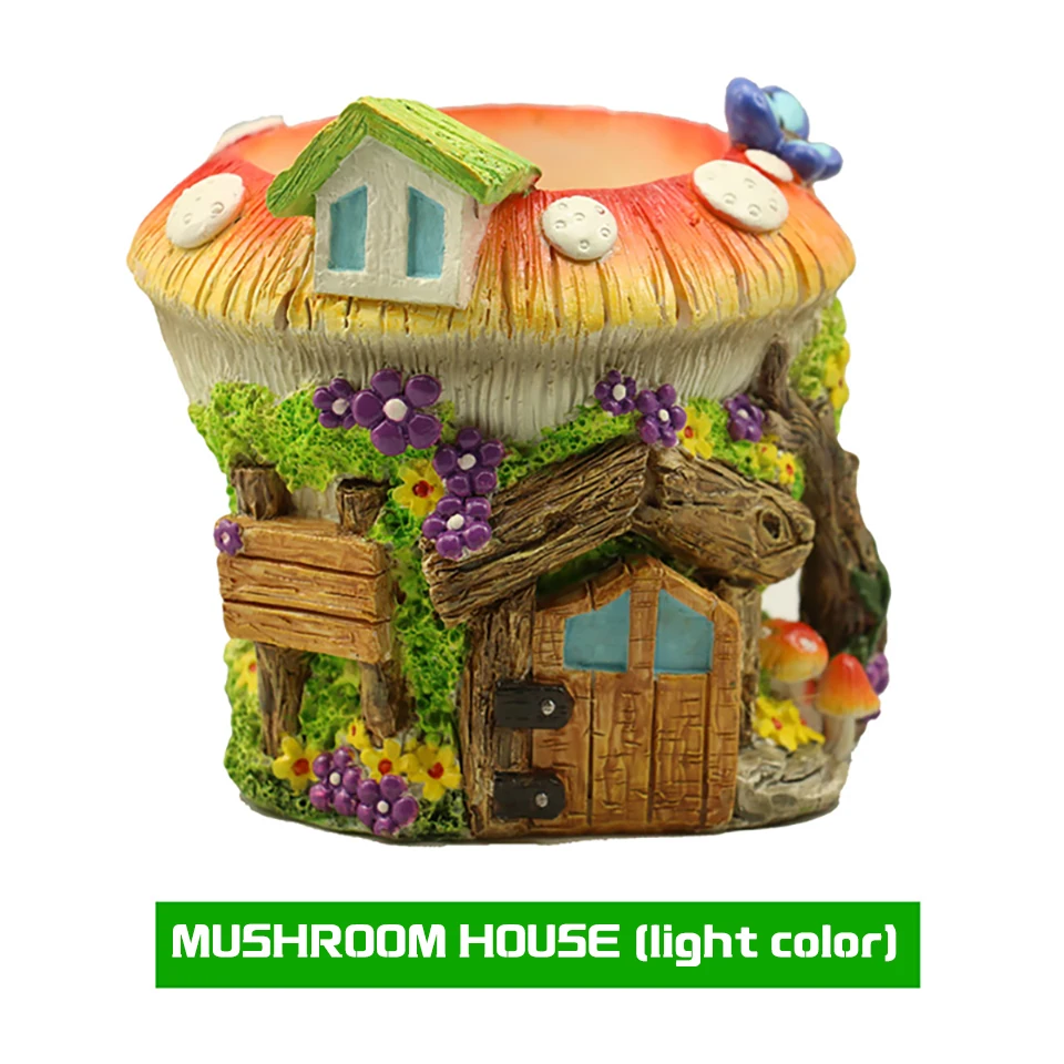 Креативный горшок грибы цветы семена бонсай орхидеи кактус Смола мох папоротник