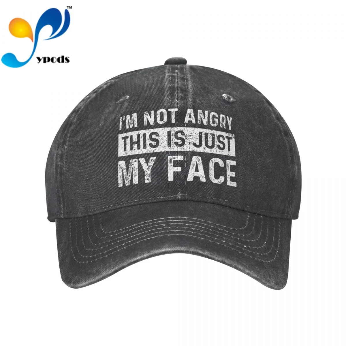 

New Brand Anime I M Not Angry This Is Just My Face Snapback Cap Cotton Baseball Cap Men Women Hip Hop Dad Hat Trucker