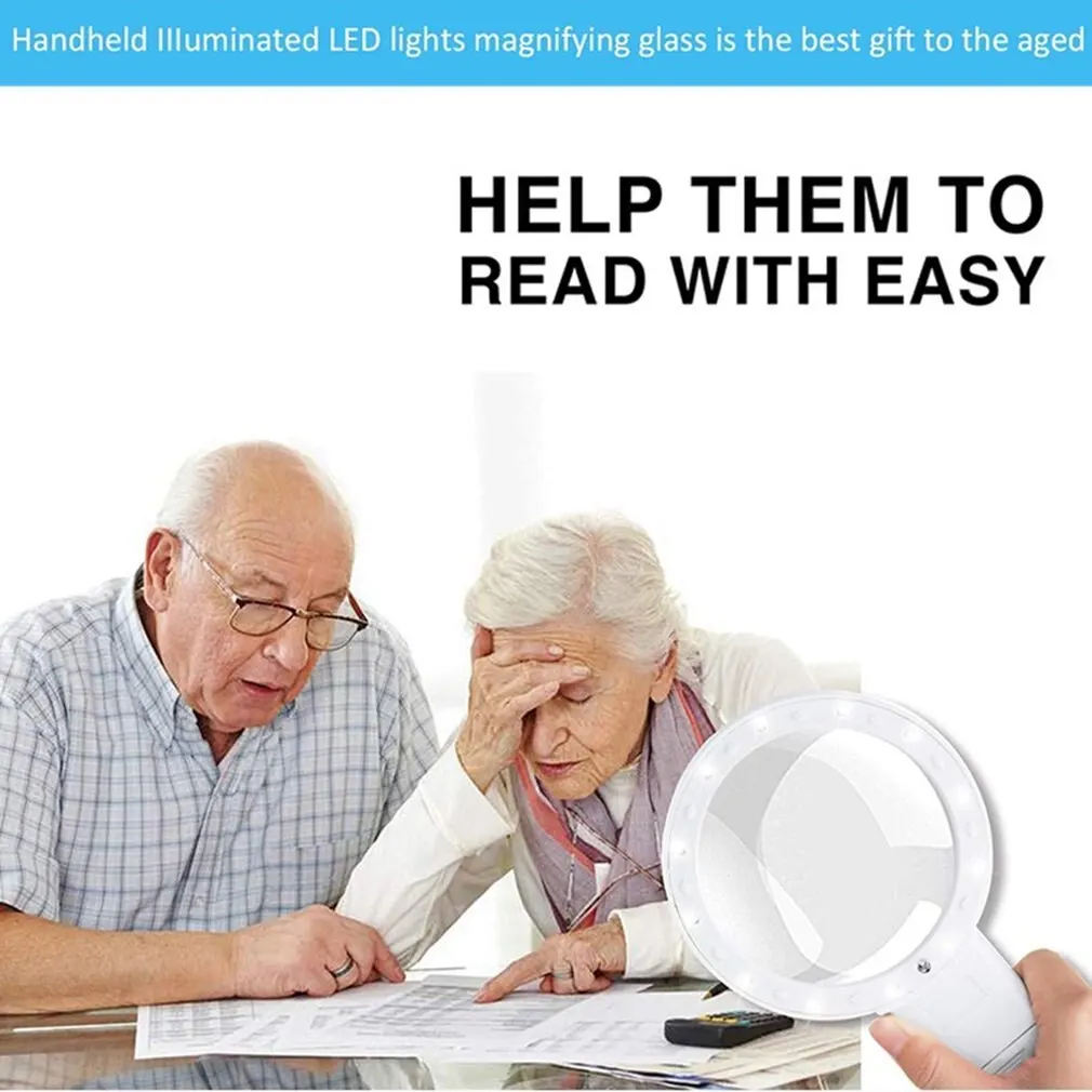 

Led Illuminated Magnifying Glass With Uv Light 30X Handheld Magnifier Reading Magnifying Glass Lens Jewelry Loupe